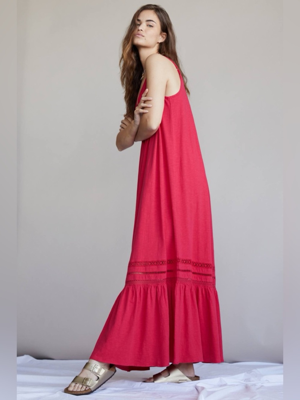 Anthropologie Saturday Sunday Trudie Lace Maxi Dress